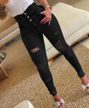 Women Jeans Pants Casual Long Pant Denim Trouser   562101 - TUZZUT Qatar Online Shopping