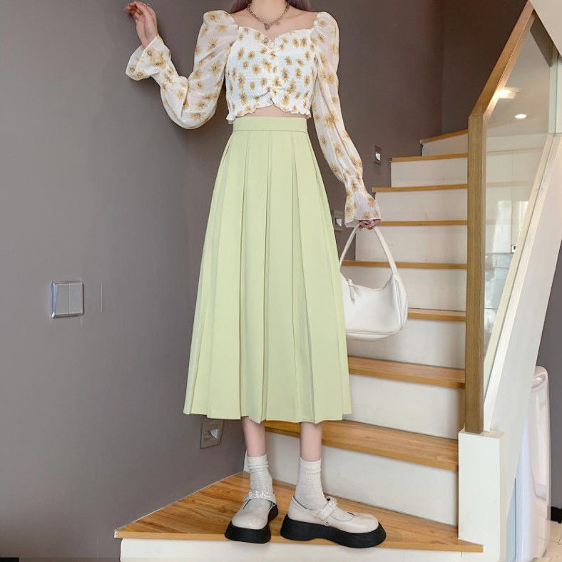 Long Pleated Black Skirt AL0166 Women Elegant Party Chiffon Skirt S4285767 Long Pleated Black Skirt AL0166 Women Elegant Party Chiffon Skirt S4285767