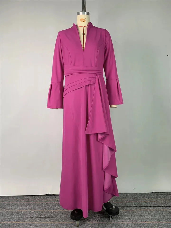 Elegant Deep V-Neck Pleated Formal Gown Evening Dress 147655 Elegant Deep V-Neck Pleated Formal Gown Evening Dress 147655