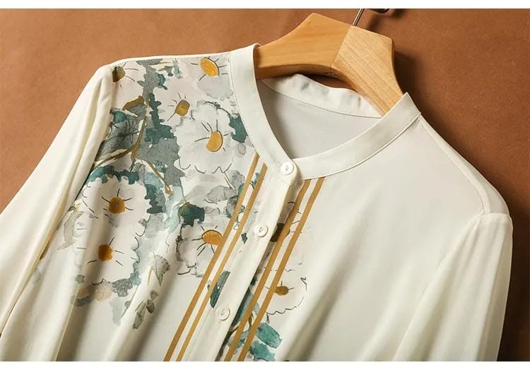 New Arrival Ladies' Shirts for Elegant Style Luxury Women's Button-Down Tops with Graceful Design Spring Summer tops blusa mujer L S4954431