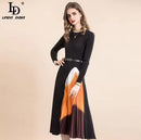 Women's Long Sleeve Midi Dress   B64279 - TUZZUT Qatar Online Shopping