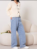 Women Loose Casual V-neck Short Outerwear   323764 - TUZZUT Qatar Online Shopping