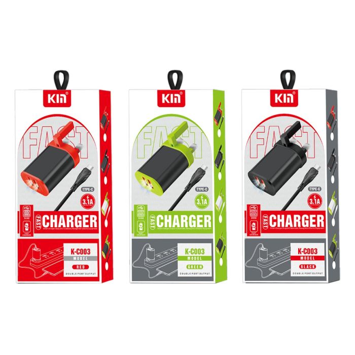 Kim Fast Charger K-C003 - TUZZUT Qatar Online Shopping