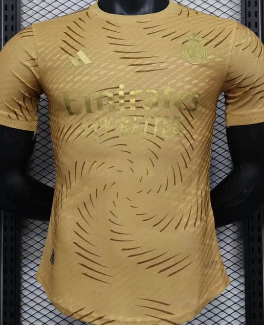 Player Version Real Madrid Special Edition Gold Soccer Jersey   KS4001 - TUZZUT Qatar Online Shopping