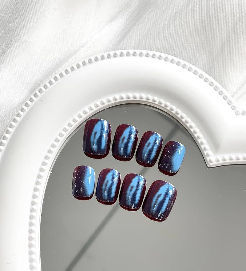 24pcs REMOVABLE FAKE NAILS BEAUTY NAIL ART FASHION STYLE 468124 - TUZZUT Qatar Online Shopping