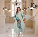 Long Sleeve Abaya Model Set Dress 52487 - TUZZUT Qatar Online Shopping