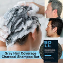 Sol lora Charcoal Hair Darkening Bar - Natural Shampoo Soap Bar for White to Black Hair - 60g (Pack of 3 Pcs) - TUZZUT Qatar Online Shopping