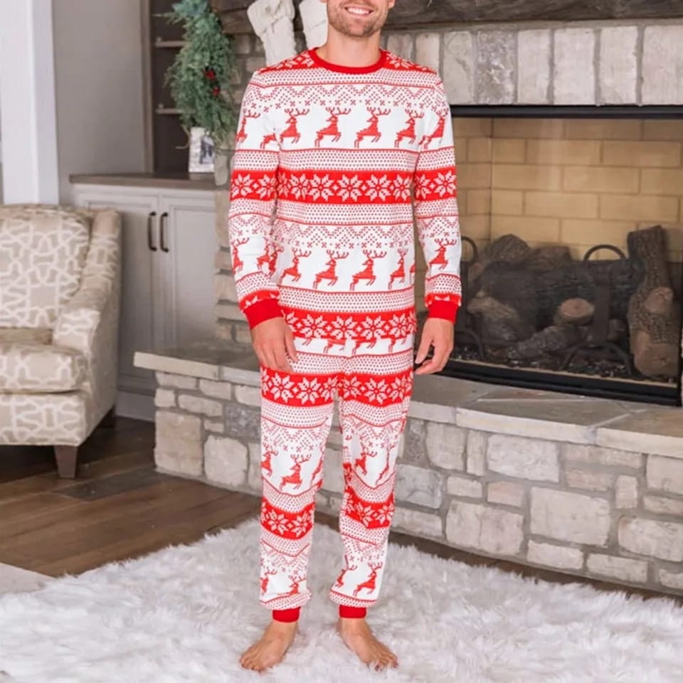 Home Clothes T-shirt + Pants Xmas Sleepwear Men's Nightwear 25783004 Home Clothes T-shirt + Pants Xmas Sleepwear Men's Nightwear 25783004