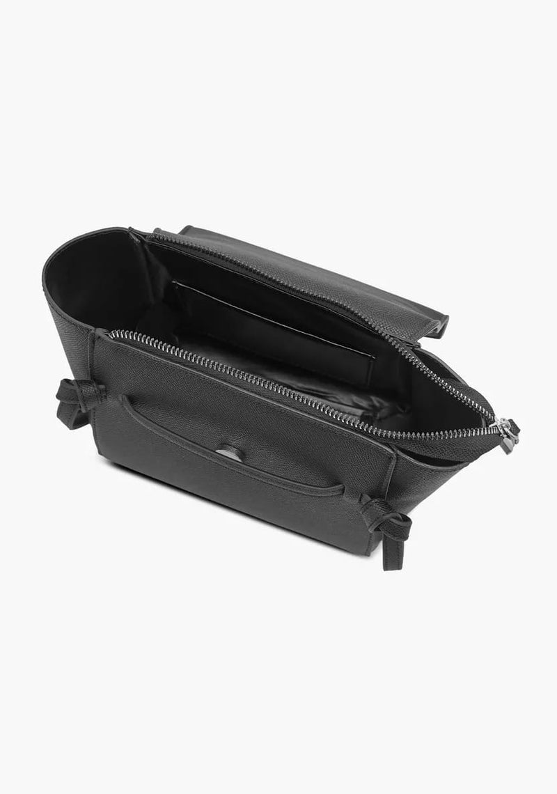 Solid Shoulder Bag with Detachable Strap and Flap Closure B6623 - TUZZUT Qatar Online Shopping