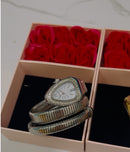 Quartz glittering snake wrist watch for women WAT2346 - TUZZUT Qatar Online Shopping