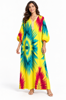 Women’s Vibrant Printed Cotton Jalabiya