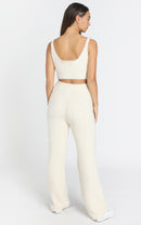 Women 2 Piece Open Front Long Tops Long Pants Sets    B400107 - TUZZUT Qatar Online Shopping