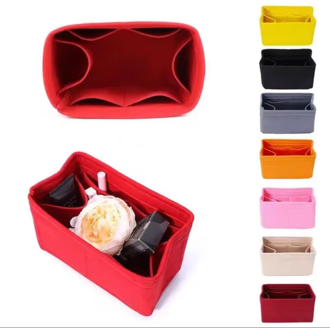 Felt Insert Makeup Handbag Portable Storage S4777700 Felt Insert Makeup Handbag Portable Storage S4777700