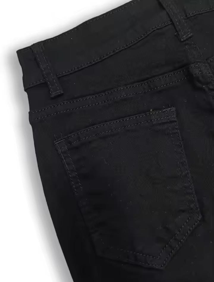 Women's Black Denim High Waist Jeans B205534 Women's Black Denim High Waist Jeans B205534