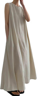 Women Maxi Sleeveless and Fit Dresses.  B-809664 - TUZZUT Qatar Online Shopping