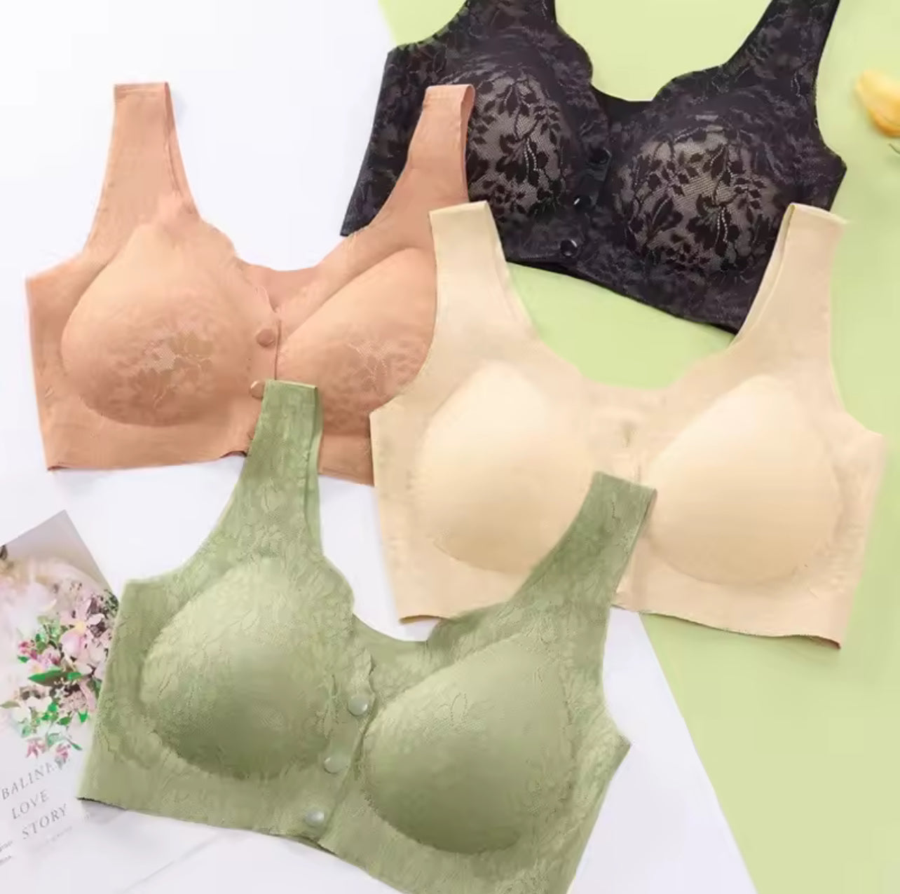 Large Size Convenient Front Closure Bra 38435 Large Size Convenient Front Closure Bra 38435
