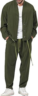 Men's Suit Jacket + Loose Casual Trousers    S470329 - TUZZUT Qatar Online Shopping