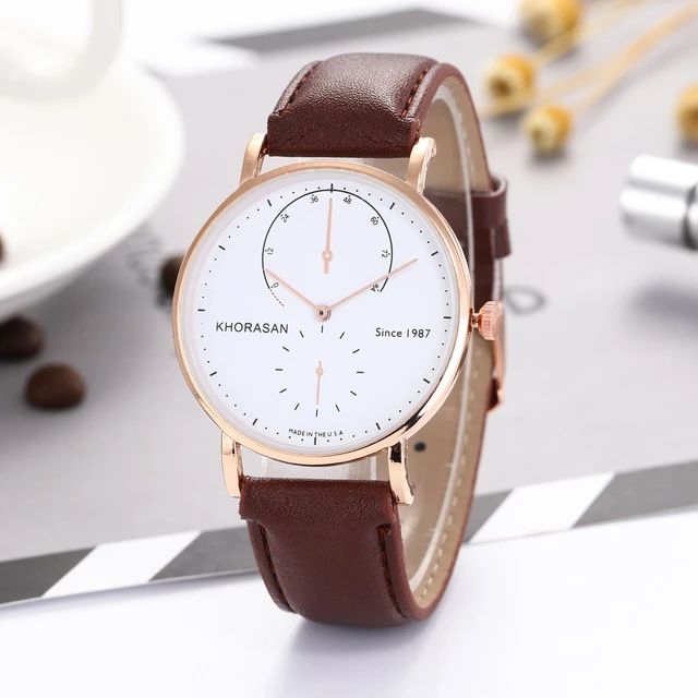 Men's Wristwatch Leather Watch For Men's Quartz Analog Wrist Watch Fashion Quartz Wristwatches S4772566 - Tuzzut.com Qatar Online Shopping