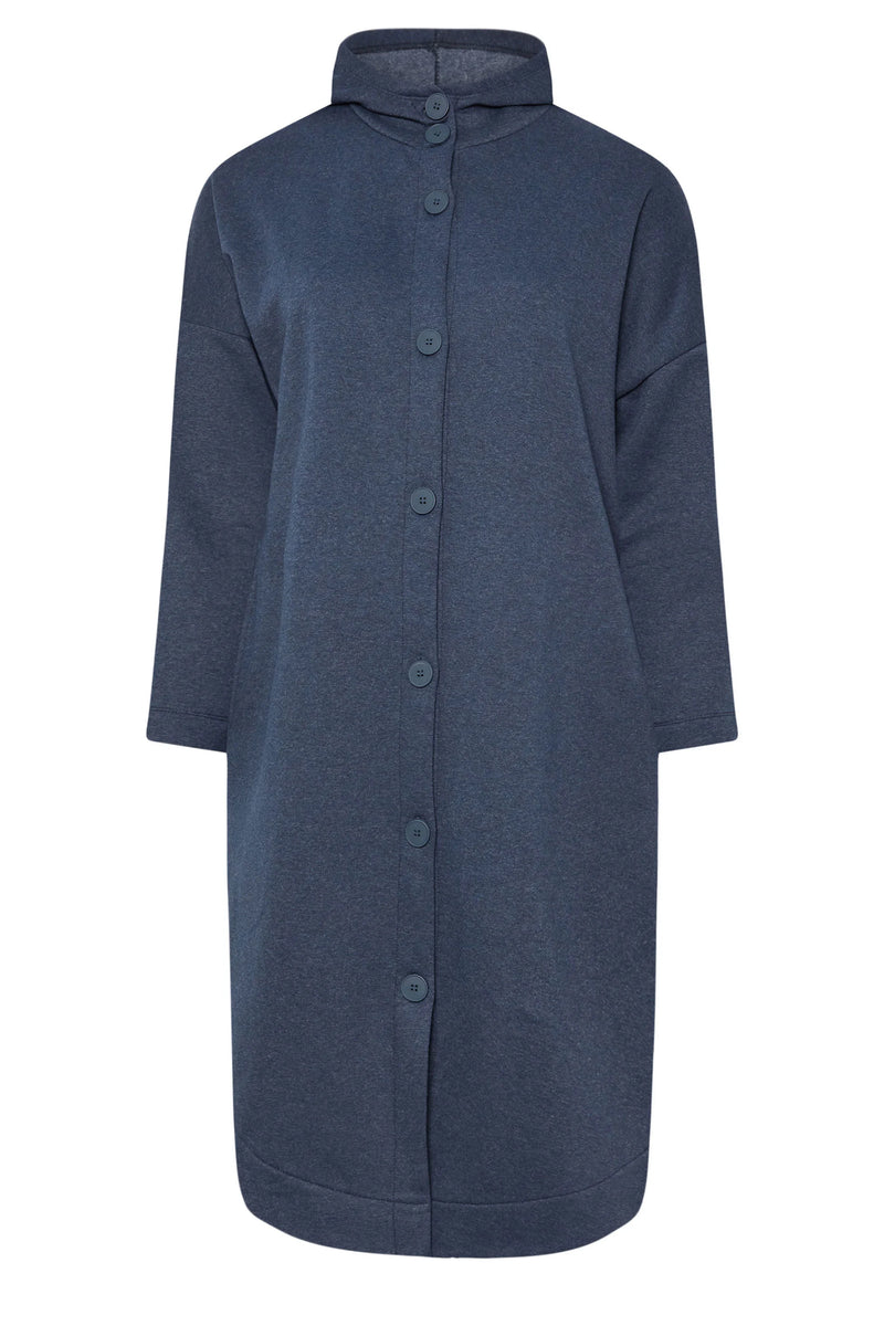 Curve Button Through Hooded Maxi Jacket 55943 - TUZZUT Qatar Online Shopping