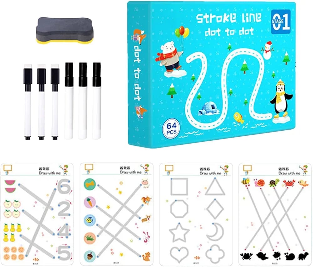 Stroke Line Dot To Dot 64PCS Stroke Line Dot To Dot 64PCS