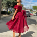 Women Sexy Dress Fashion Sexy Sleeve Dresses Slim Fit Irregular Splicing Solid Color Dress Wedding Guest Dresses For Women S4499011 - Tuzzut.com Qatar Online Shopping
