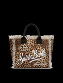 Cotton Canvas Vanity Tote Bag with Leopard Print MC2 - TUZZUT Qatar Online Shopping