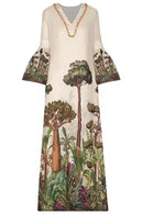 Women Loose Colorful Beach Cover Up Kaftan Dress1140881 - TUZZUT Qatar Online Shopping