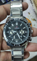 Men's Stainless Steel Sports Chronograph Watch W6076 - TUZZUT Qatar Online Shopping