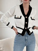 Women's Long Sleeve Button Casual Sweater     B-208534 - TUZZUT Qatar Online Shopping