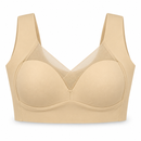 Women’s Beige Mesh V-Neck Longline Bra FUS3L– 2XL