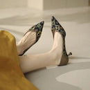 Women's Pointed Toe Stiletto Pumps Leather Dress Shoes for Wedding, Office, Party   511618 - TUZZUT Qatar Online Shopping