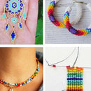 Round Glass Seed Beads DIY Bracelets Jewelry Making making S4200217 - Tuzzut.com Qatar Online Shopping