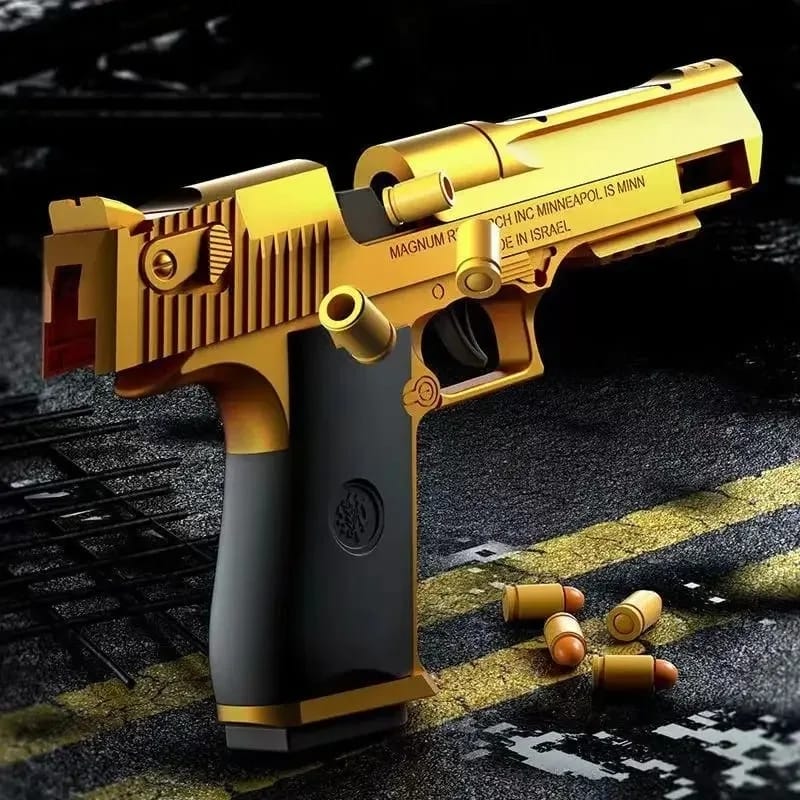 Mechanical Continuous Fire Desert Eagle Toy Gun