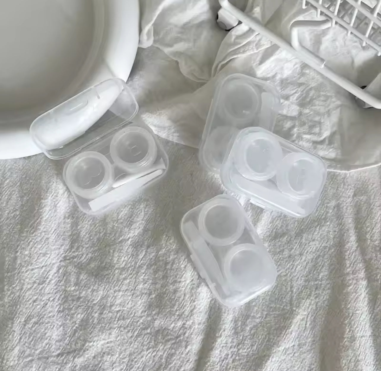1pc Transparent Contact Lens Box 1pc Transparent Contact Lens Box