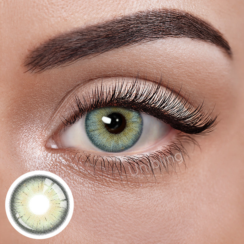 Unibling Oasis Jade Contact Lenses for Eyes (1 Pair)