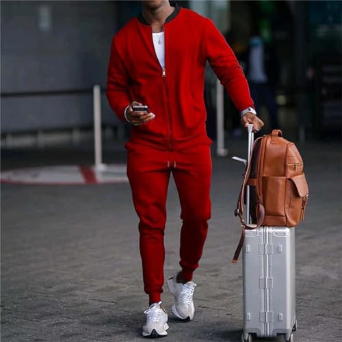 Men Zip Tracksuit Jogger Sport Suit Set B208669 Men Zip Tracksuit Jogger Sport Suit Set B208669