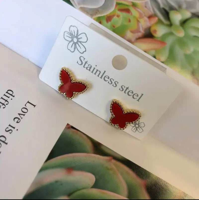 Double Side Butterfly Earing For Women -S4467104 - Tuzzut.com Qatar Online Shopping