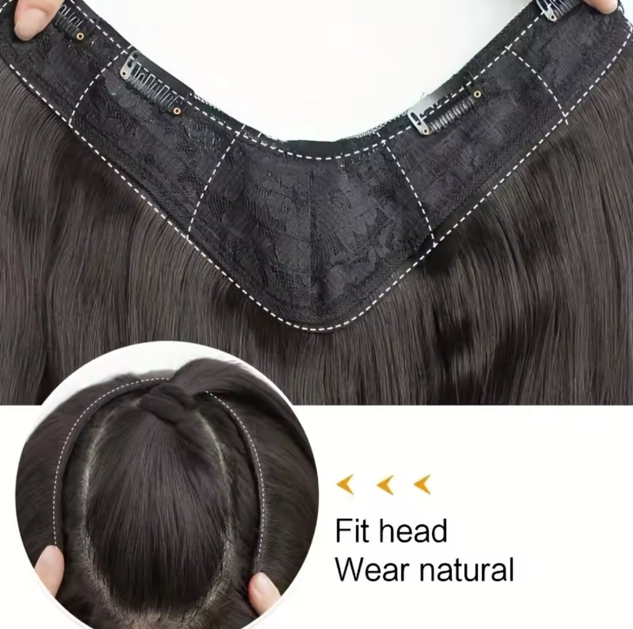 Synthetic Fiber Heat Resistant Wavy 4 Clips on Clip in hair Extensions mod108 Synthetic Fiber Heat Resistant Wavy 4 Clips on Clip in hair Extensions mod108