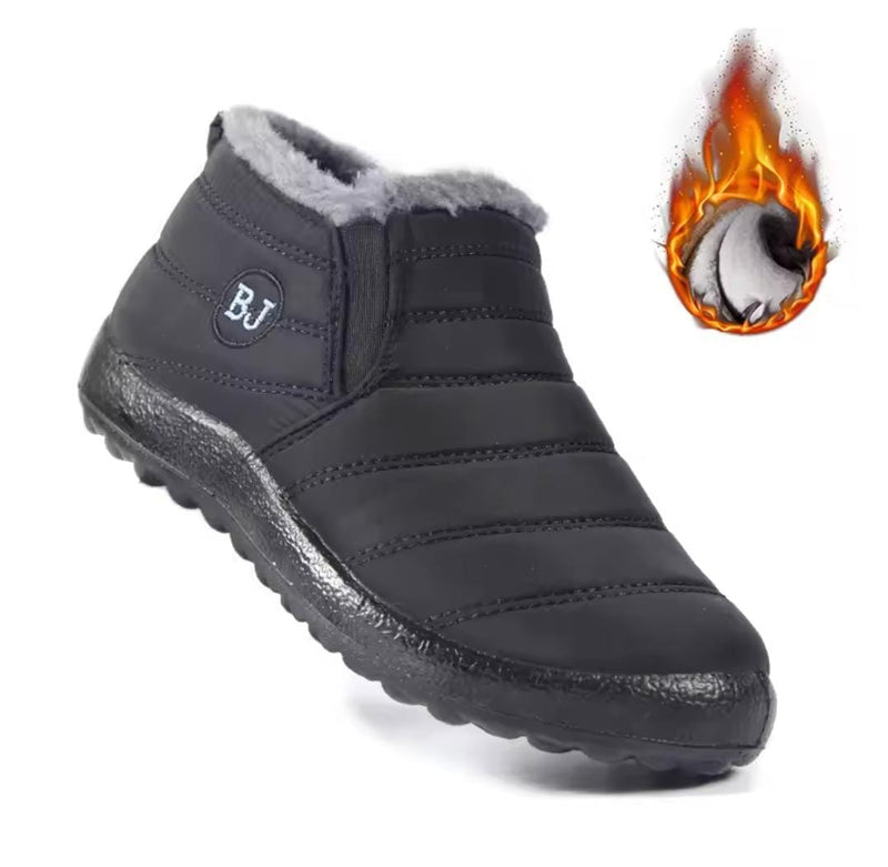 Women Boots Slip On Platform Ankle Boots Waterproof Shoes   9920673 - TUZZUT Qatar Online Shopping