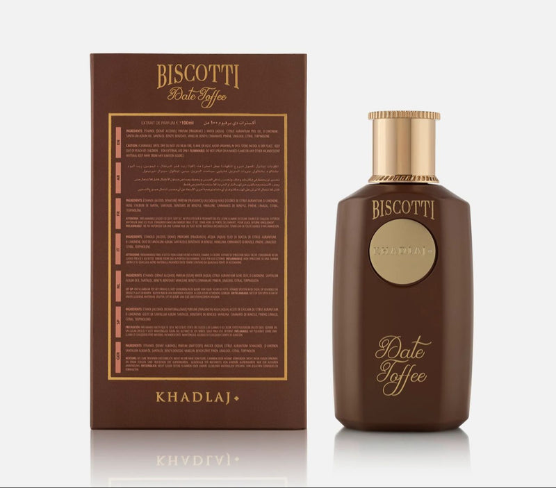Khadlaj Biscotti Date Toffee Extrait De Parfum 100 - ML - TUZZUT Qatar Online Shopping
