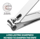 19pcs Nail Cutter Set Stainless Steel Nail Clippers Set 539522 - TUZZUT Qatar Online Shopping