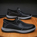 Men's Casual Leather Loafers Comfort Outdoor Shoes Non-slip Slip-ons Lightweight    S250012 - TUZZUT Qatar Online Shopping