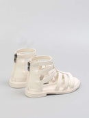 Girls Zip Back Gladiator Sandals 393792 - TUZZUT Qatar Online Shopping