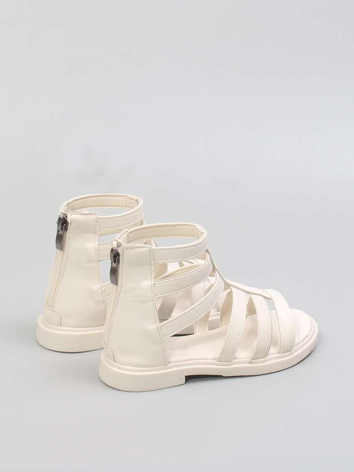 Girls Zip Back Gladiator Sandals 393792 - TUZZUT Qatar Online Shopping