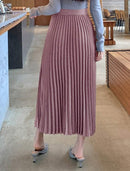 Women Casual Simple Solid A-Line Pleated Skirt    B216174 - TUZZUT Qatar Online Shopping