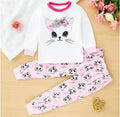 Kids Cute Cartoon Long Sleeve T-Shirt Top + Pants Sets   1565135 - TUZZUT Qatar Online Shopping
