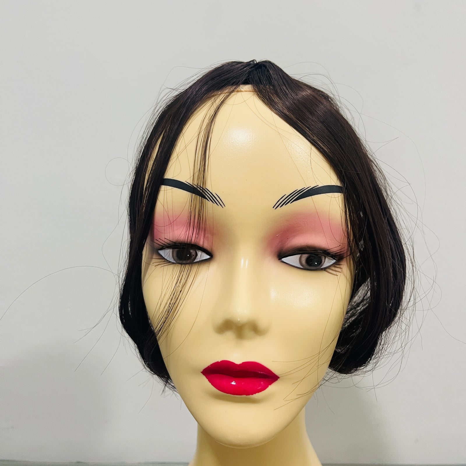 Replacement Fake Bangs 3D Air Bangs Synthetic with Toupee Top Hair -FSLH-4# Replacement Fake Bangs 3D Air Bangs Synthetic with Toupee Top Hair -FSLH-4#