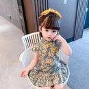Girls Retro New Style Lace Trim Sleeveless Baby Princess Dress   1434789 - TUZZUT Qatar Online Shopping