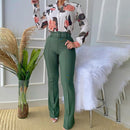 Women's Long Sleeve Floral Pants Set - Size L - 183809 - TUZZUT Qatar Online Shopping