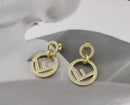 Double Ring Diamond Earrings DE72